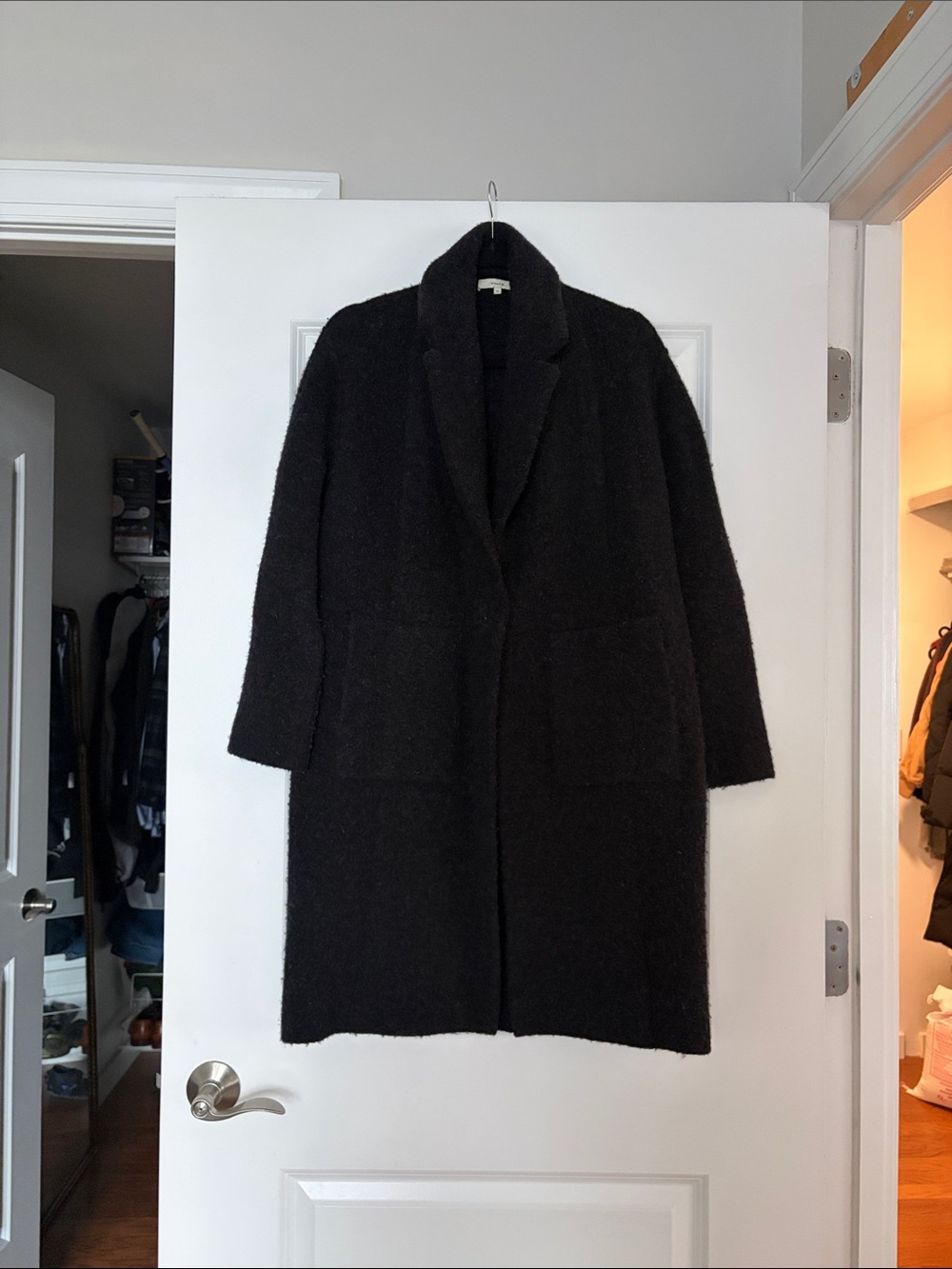 Vince Black Wool Coat XS